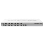 Mikrotik CRS326-24G-2S+RM 24 Gigabit port switch with 2 x SFP+ cages in 1U rackmount case, Dual boot (RouterOS or SwitchOS)