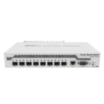 MikroTik 9-Port Desktop Switch, 1 Gigabit Ethernet Port, 8 SFP+ 10Gbps Ports (CRS309-1G-8S+IN)